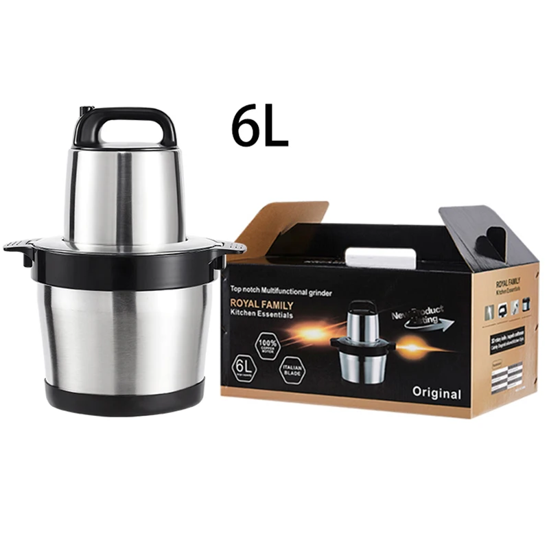 In stock meat and vegetable chopper fufu pounding machine yam pounder machine 6L capacity home use electric meat grinder