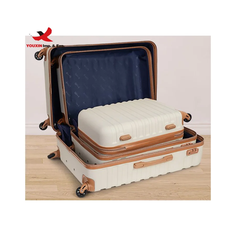 5 PIECES new hardside luggage sets valise de voyage 3 pcs suitcase bags trolley travel ABS suitcase