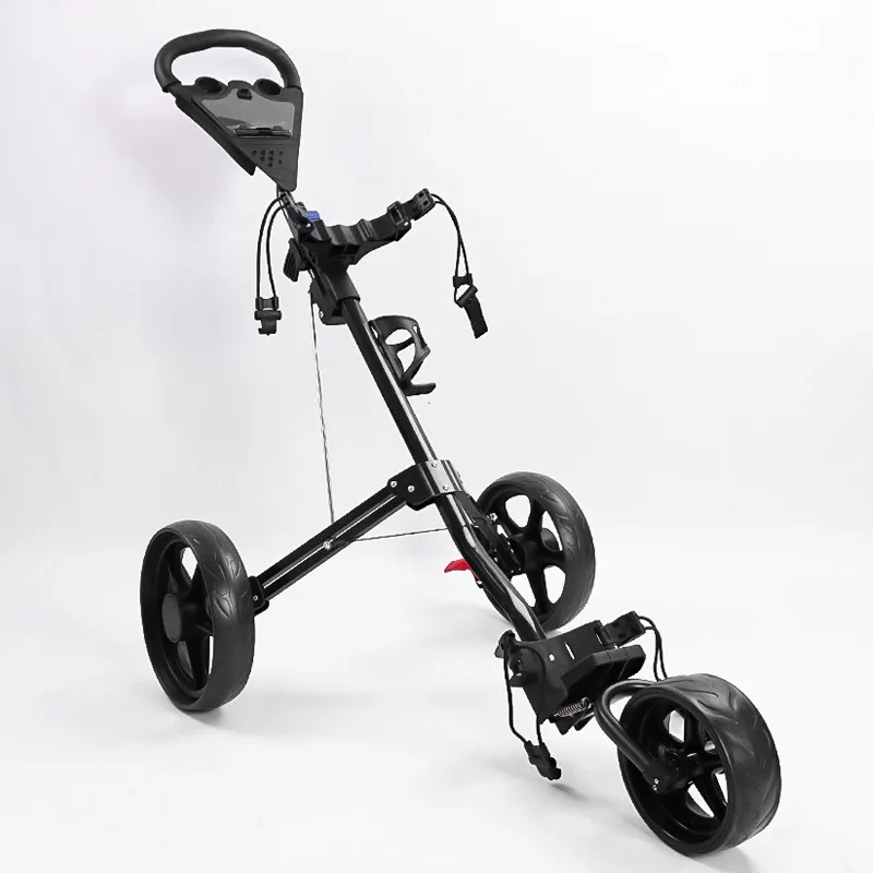 Manufacturer wholesale golf handcart, 3 Wheel Trolley, foldable storage golf cart