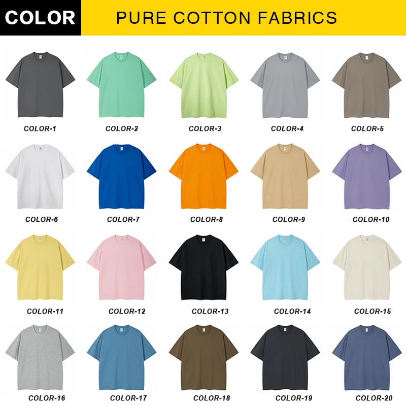 Wholesale 100% Cotton 230 Grams Blank Vintage Oversized Drop Shoulder Tshirts Custom Puff Print T Shirt for Men