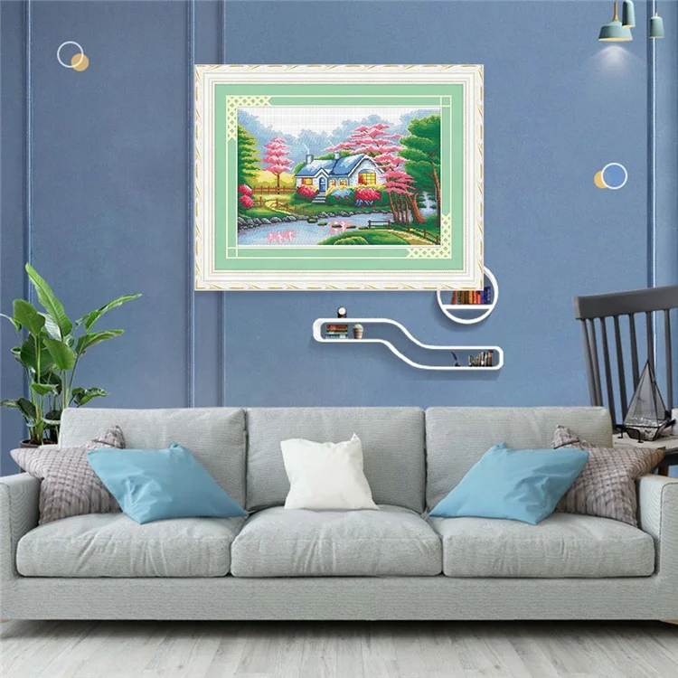 
Wholesale Needlework Folk Craft Beginner Kits Fabric Cross-stitch Craft DIY Kits Embroidery Kit 