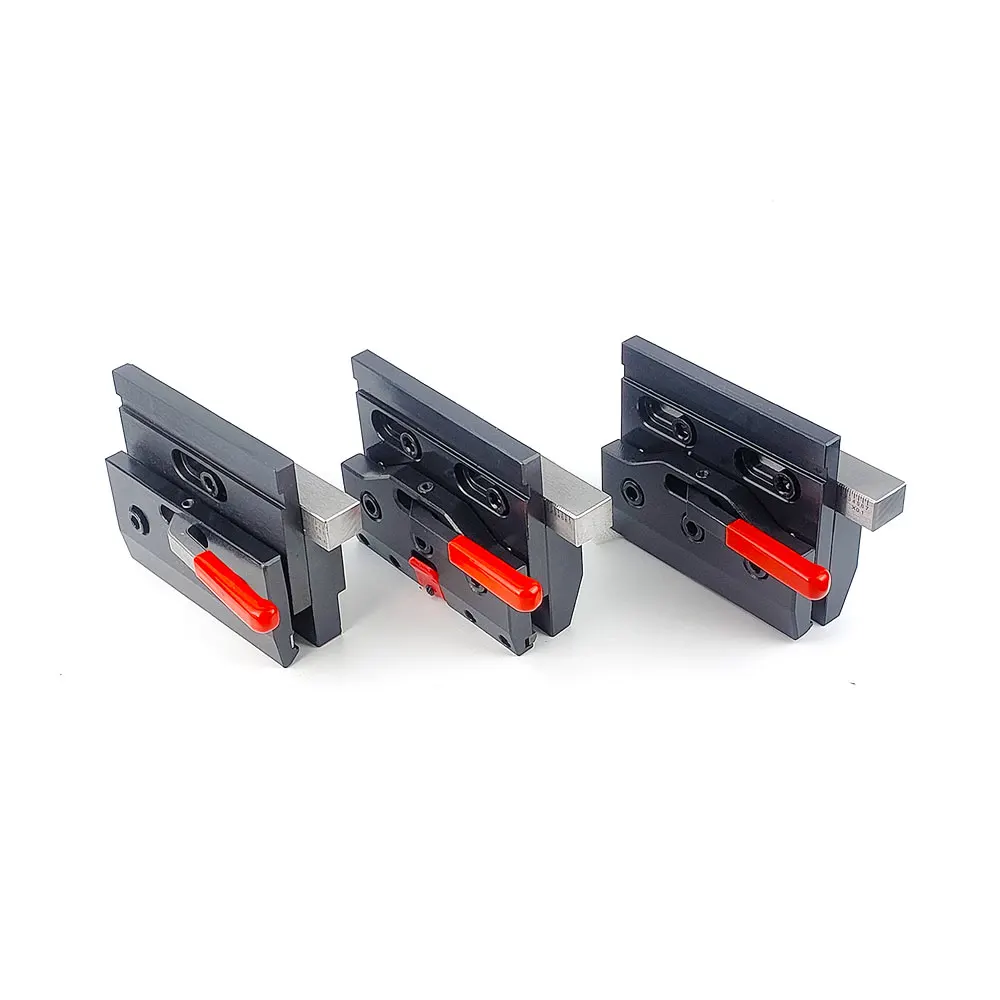 Double fast clamp can be equipped with 2 different types of front tooling clamps for CNC press brake
