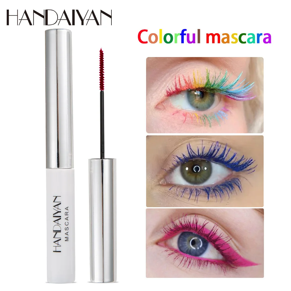 European And American Color Mascara Handaiyan Makeup Long-Lasting Waterproof Non-Smudge Slim Long Thick Curling Mascara