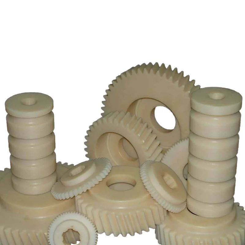 custom low friction wear resistant self lubricating plastic gears black nylon spur gear nylon gear special shaped parts