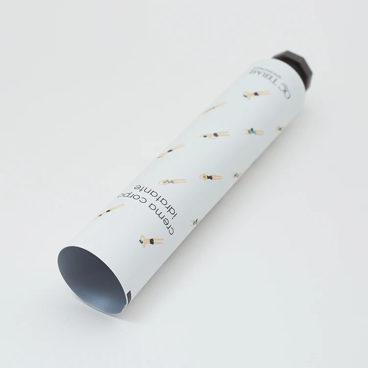 customized printing aluminum abl tube for cosmetic hand cream aluminum round tube packing squeeze toothpaste bottles soft tube