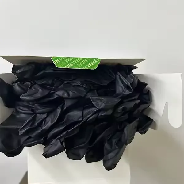 Disposable 100% Nitrile Blue Safety Gloves 9 Inches Black Barber Tattoo Shop Gloves Customizable Pink Nail Latex Free Gloves