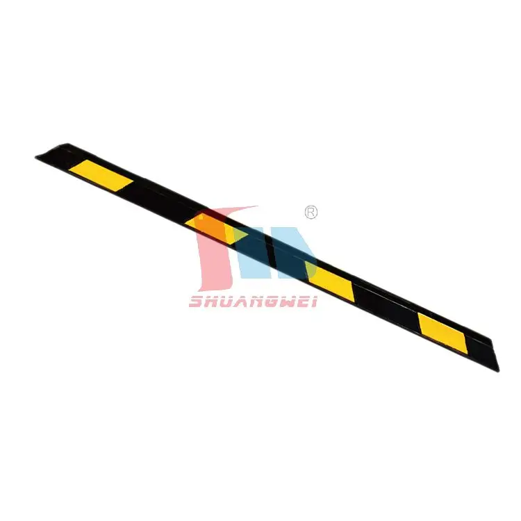 Custom Road Rubber Flexible Parking Lot Curb Blocks Garage Door Stopper Parking Wheel Stop Road Wheel Stopper For Car Parking