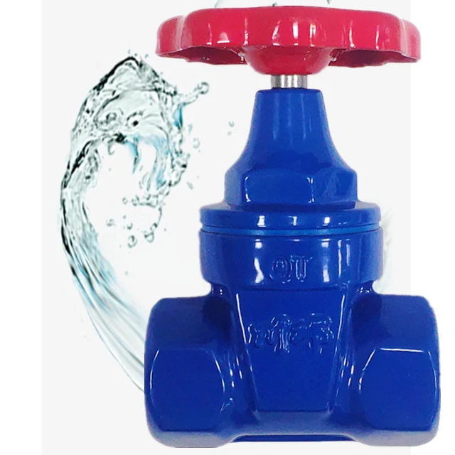 The blue water valve adopts soft sealing process, zero leakage and maintenance free pipe worm knife gate valve