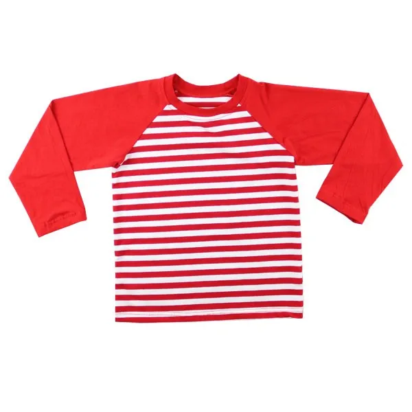 monogram custom sublimation blanks baby boy long sleeve clothes fall kids shirts baby t-shirt