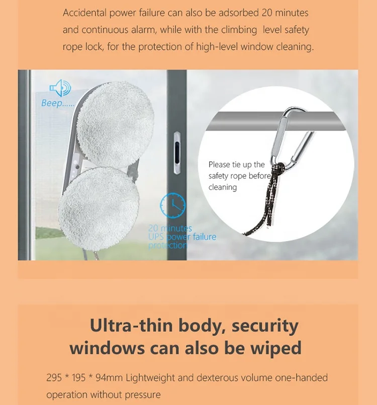 2024 most popular drone robot window cleaner One-click fully automatic cleaning to free your hands