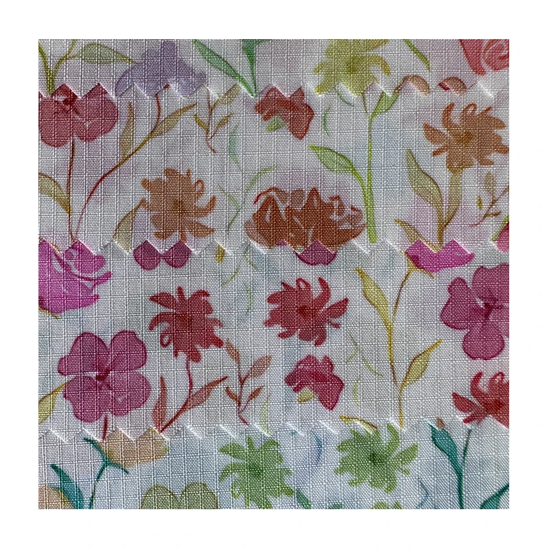 RIGU Textiles Factory Big Floral Print Design Two Color Background Pacific Islander Style Fabric For Dress