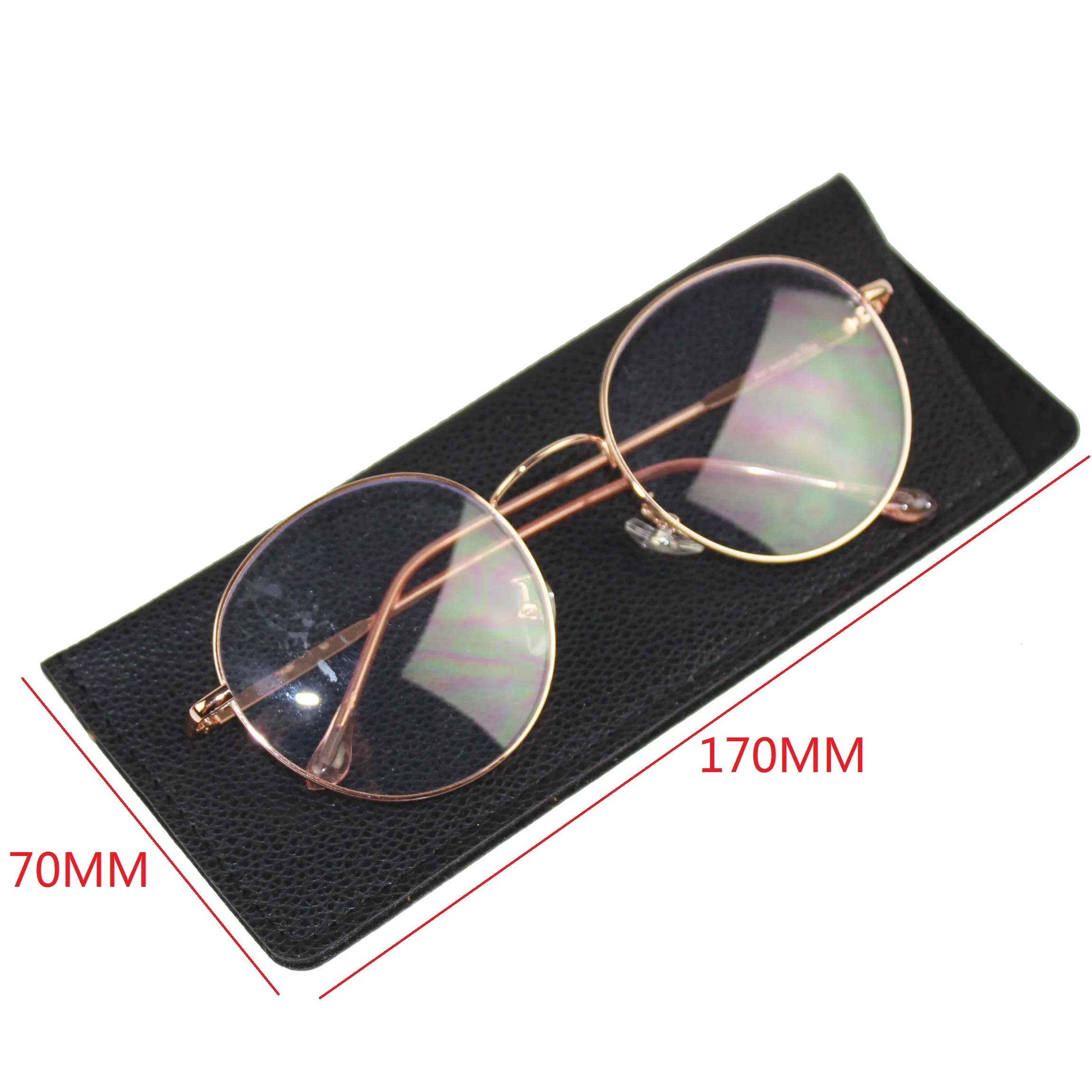 High Quality Customized Soft Pu Leather Eyeglasses Frame Bag Reading Glasses Pouch