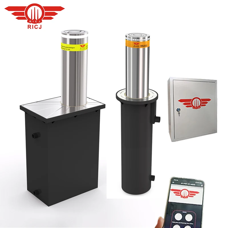 High Anti-Crash Level Hydraulic Bollard Fast Speed Automatic Bollard Barrier Prevent Vehicle With Emergency Button