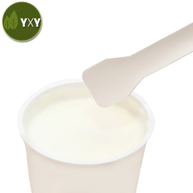 Biodegradable Disposable Kraft Paper Mini Ice Cream Spoon