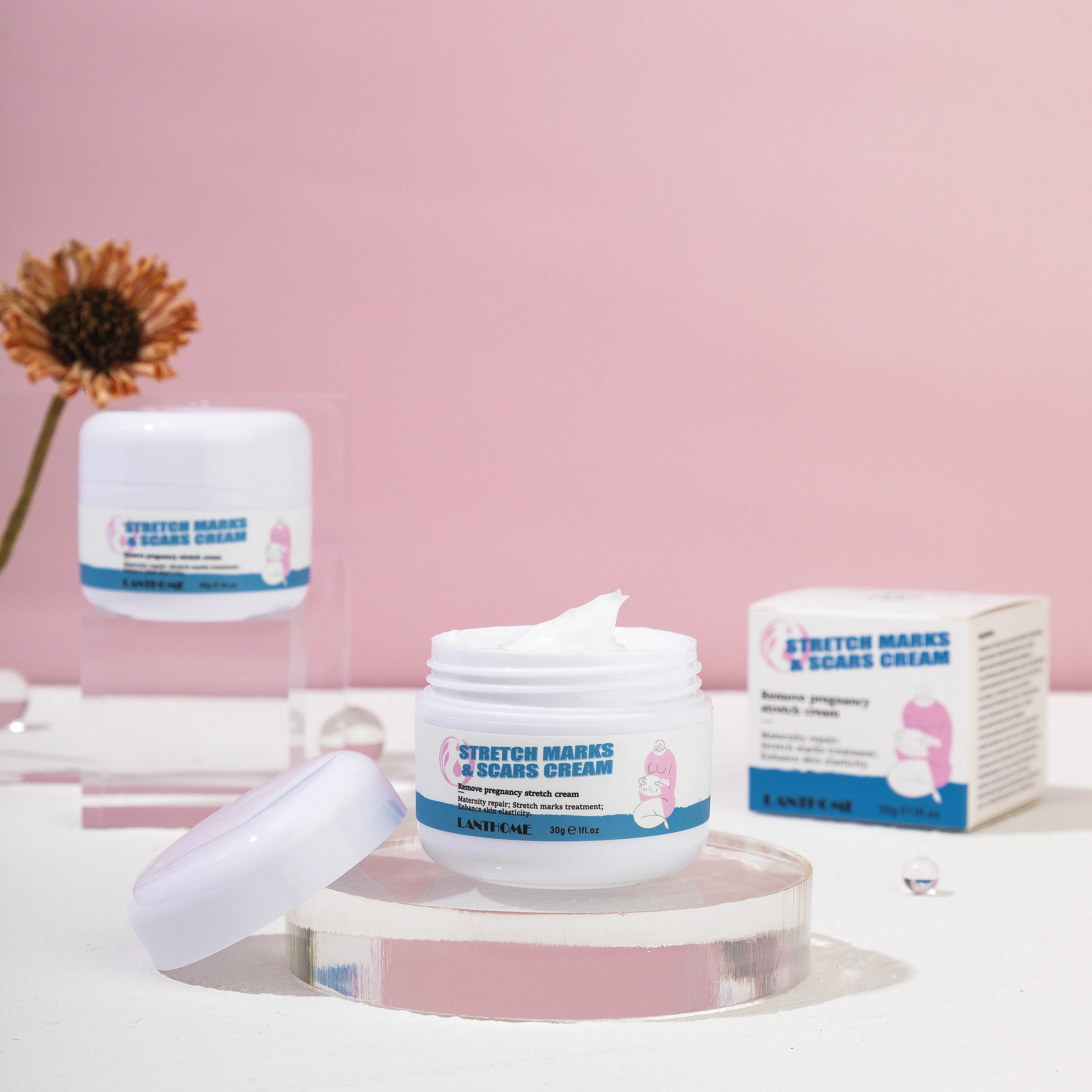  Lanthome Remove stretch marks scars acne bio essence laser facial Pimple Scar Pregnancy Nourish Postpartum Body Skin