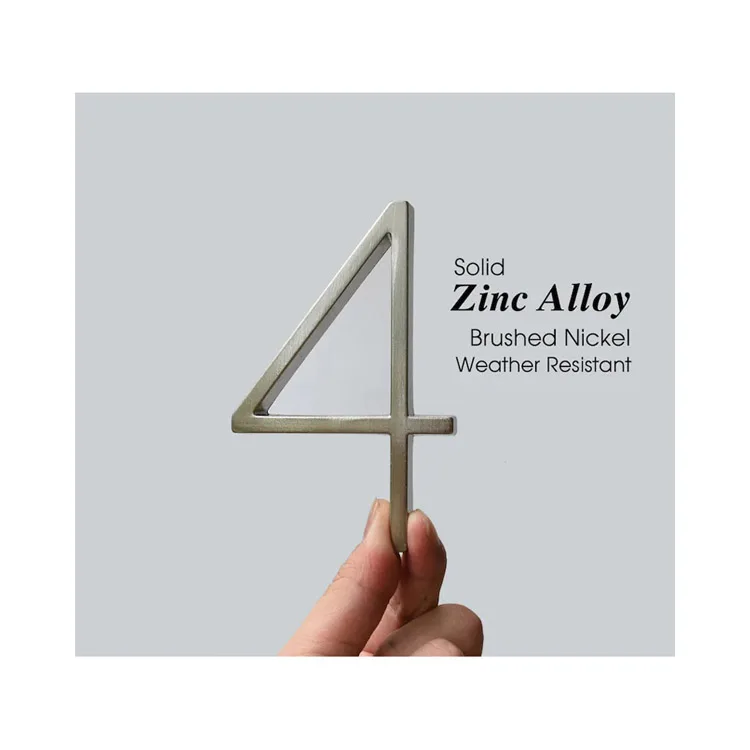 China Manufacturer Newest Fashion Electroplated Hotel Door Room House Digital Number