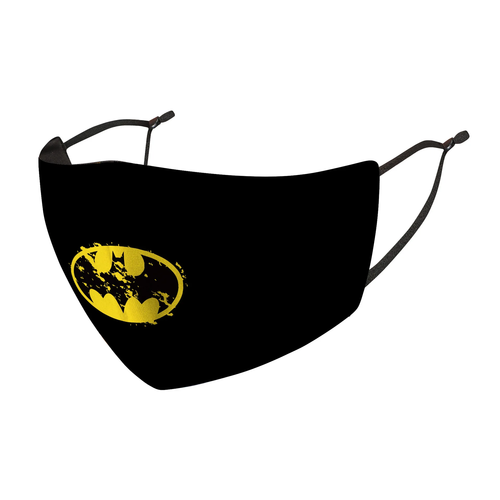 
Custom cartoon design ice silk 2 layers 3d printed super spider man children kids party facemask with filter pocket 