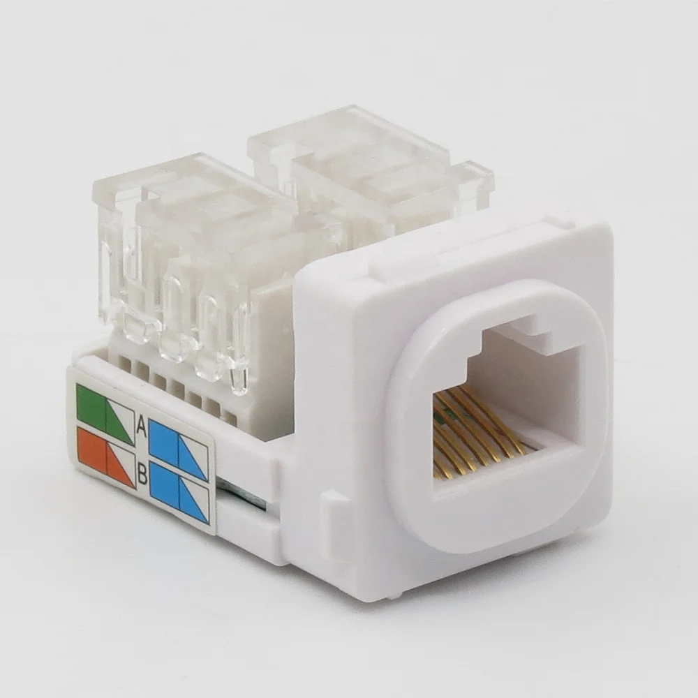 TM-8103 RJ45 Cat5e 8P8C Australia Clipsal 90 Degree Type Keystone Jack