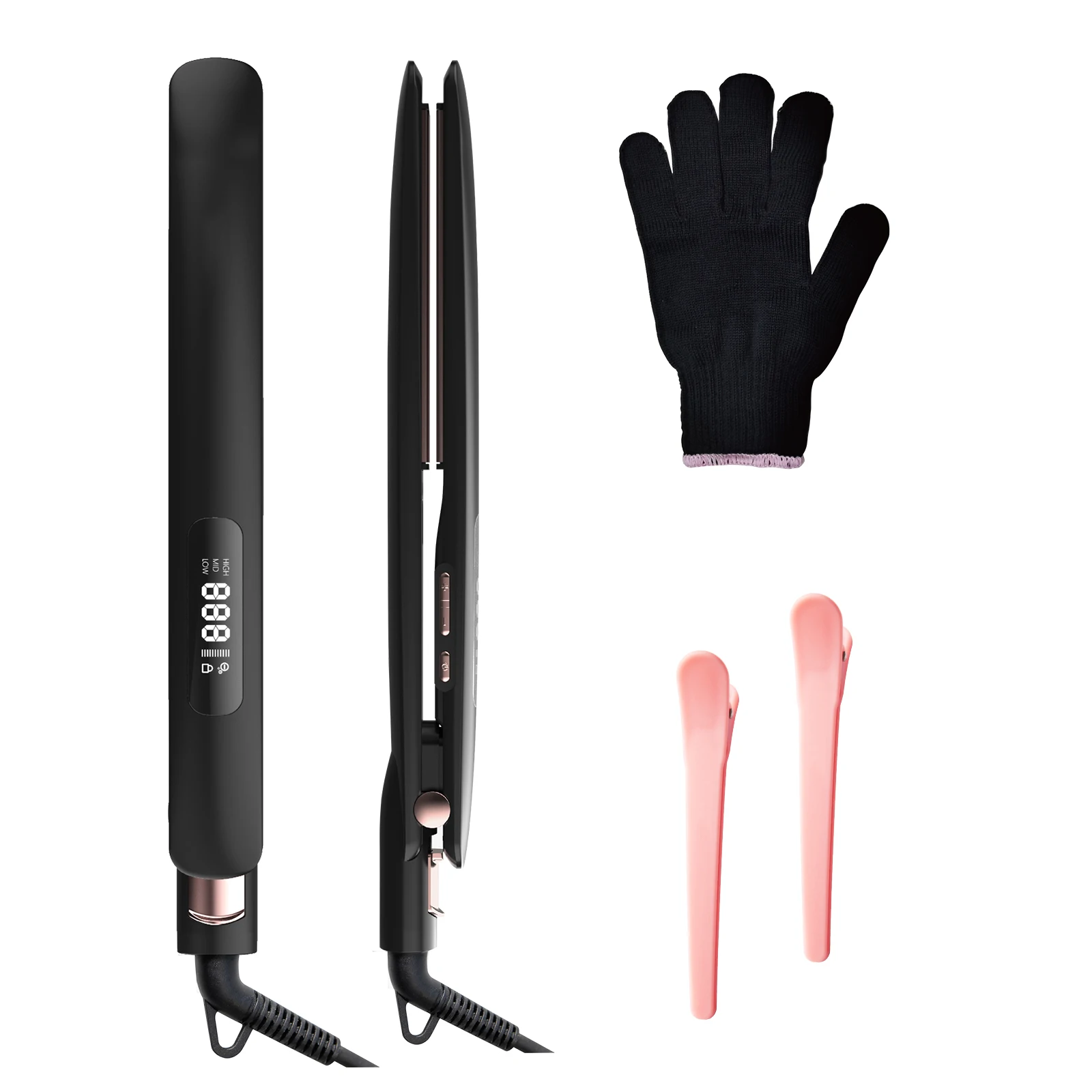 NOVUS 2 In 1 Floating Plate New Style Salon Straighter Quick Heated Ionic Flat Iron Hair Straightener