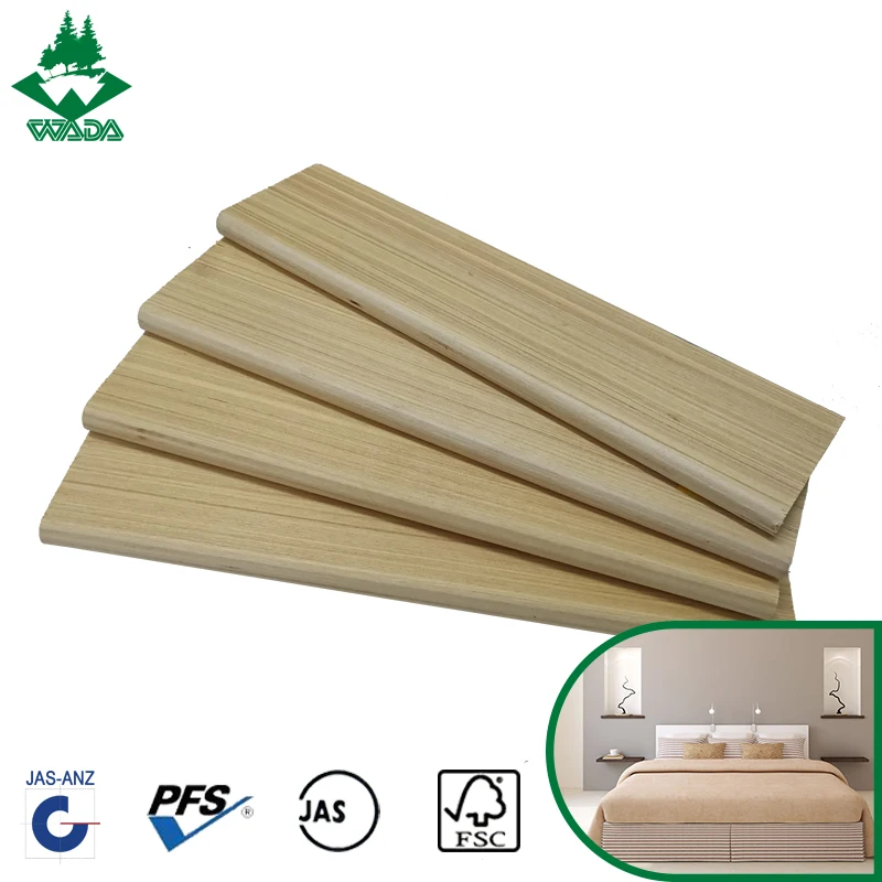 Full poplar /birch LVL bed wood slats with factory directly sales