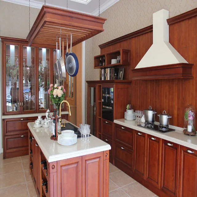 HZ North American Custom Kitchen Solid Wood Light Luxury Furniture Shaker Classic Kitchen Cabinet