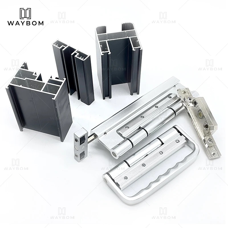 75mm folding house door wholesale Balcony bi fold with folding door aluminum construction material other doors aluminum profile