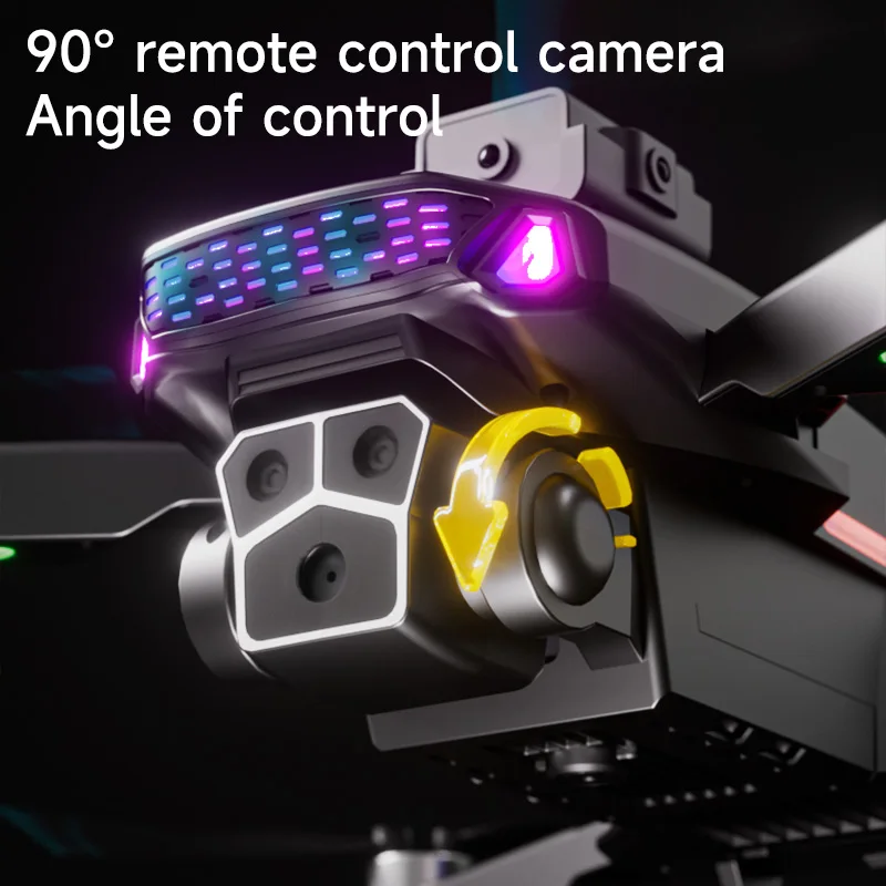 H18 brushless motor 4 sides obstacle avoidance 360 degree flip 50x zoom mv filter video drone dual camera 480p mini pocket drone