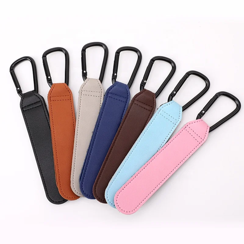 PU Leather Custom Baby Stroller Hook Hanger Bag Portable Rotatable Baby Car Carriage Hook Hanging Pram Hooks Hanger