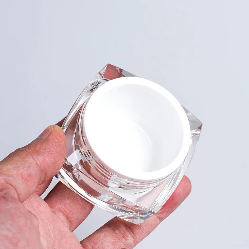 30g small square shape acrylic jar cosmetic jar cream jar