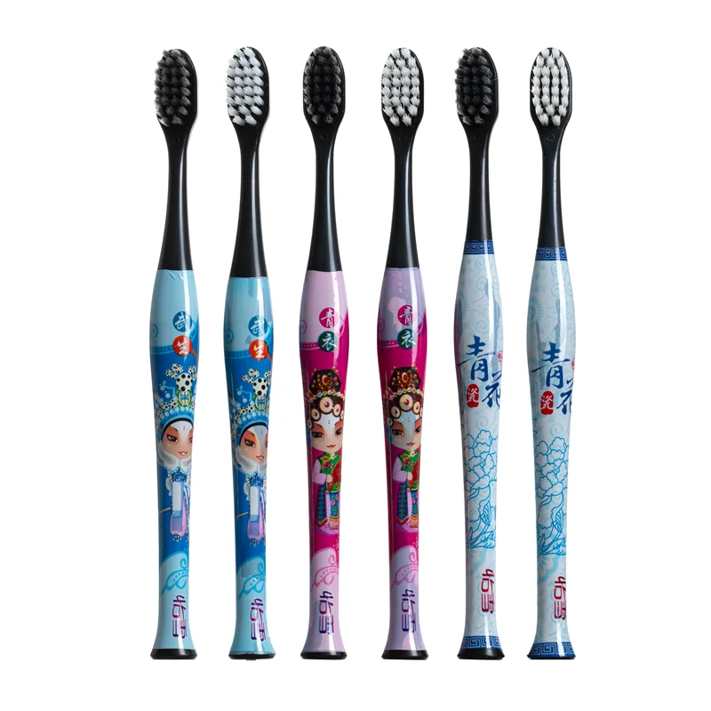 High quality ISO CE ROHS  approved charcoal bristles toothbrush  Wholesale OEM free sample Customized massage gum non bleed