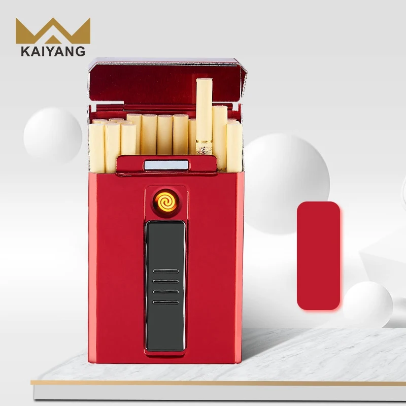hot sale metal waterproof electric smoking custom printed fancy electronic metal smoke empty cigarette boxes