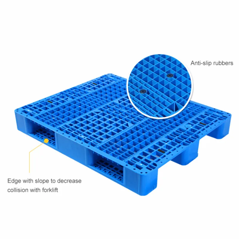 Four-way Entry Euro Warehouse Forklift 11*11 Small Size Plastic Pallet 1200x1200x160
