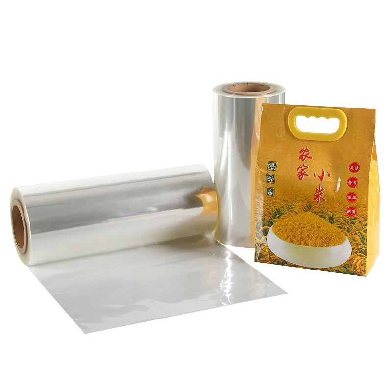 Protective Transparent Printing Film Clear Soft Touch Glossy Cold Lamination Plastic Film Bopp Film Roll