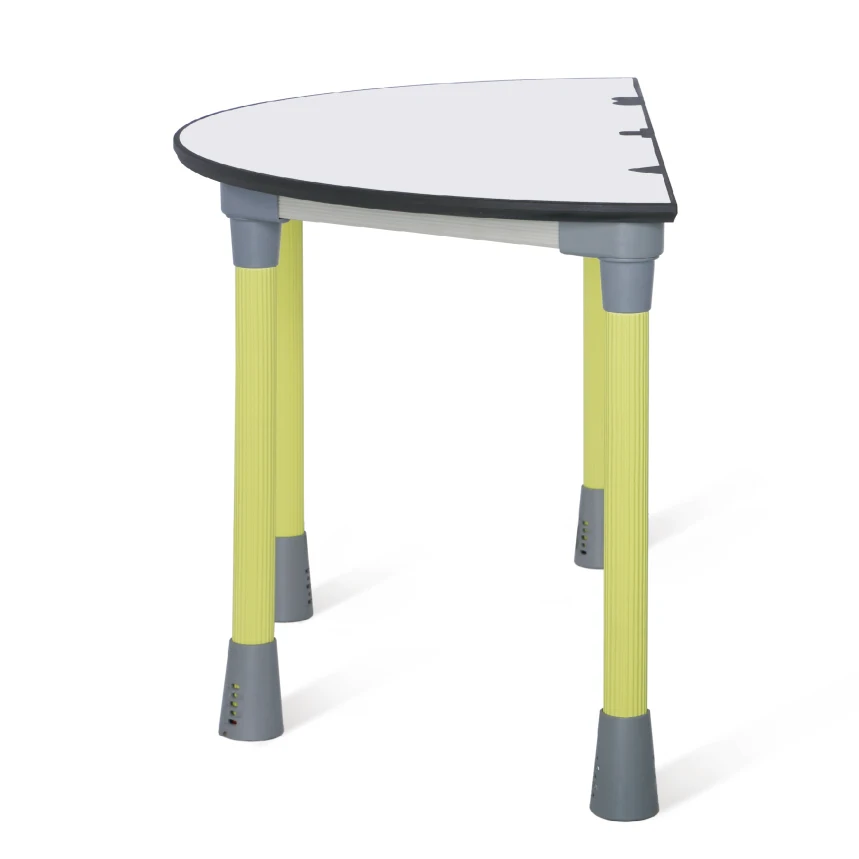 Semi round table made of polyurethane foam for classroom furniture