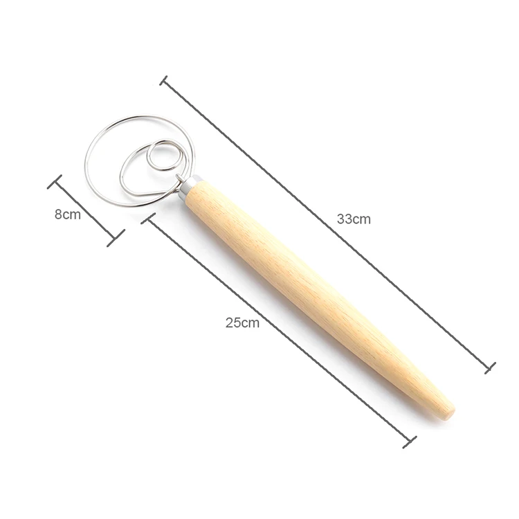 13 inch Professional Grade stainless steel 304 danish Dough Whisk