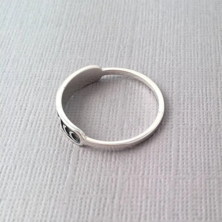 vintage silver jewelry 925 sterling silver moon phase ring for women