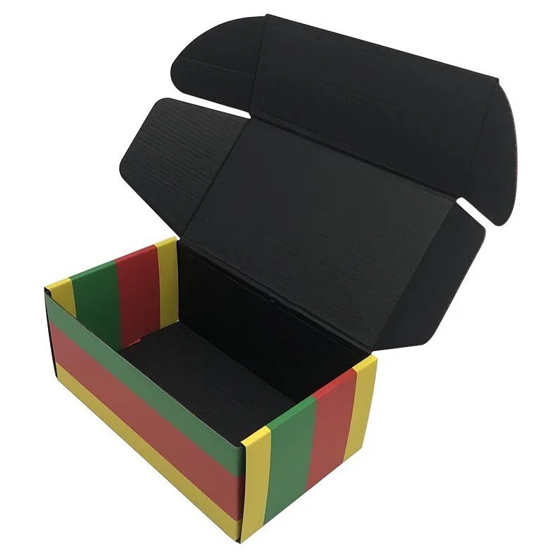 Custom Inside&Outside Printing Corrugated Cardboard Mailer Packaging Shipping Paper Box