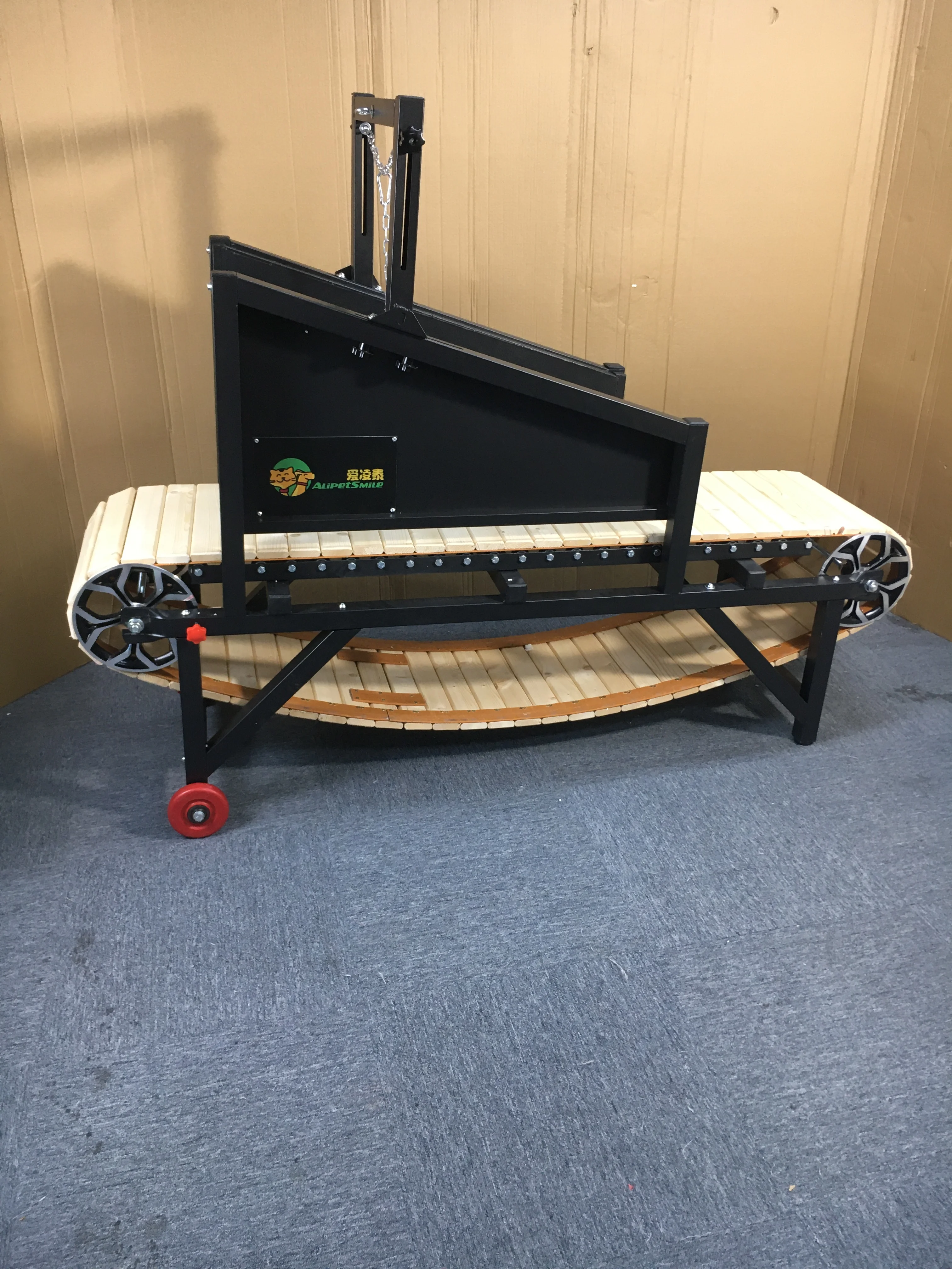 AlipetSmile New large dog treadmill with brakes and wheels, dog fitness training machine,Dog Treadmill for Indoor & Outdoor.