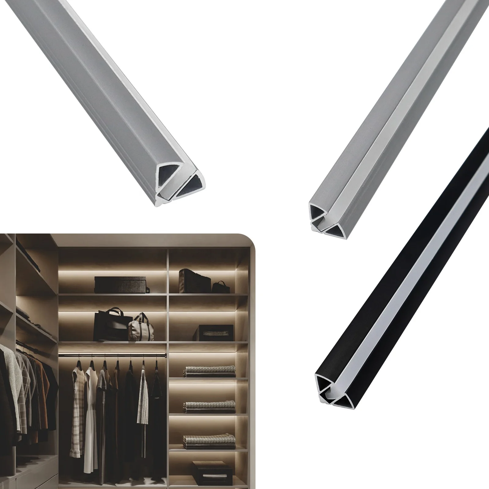 Profile Channel 098 Cabinet LED Channel Mini Corner Light Aluminum Profiles Led Lighting