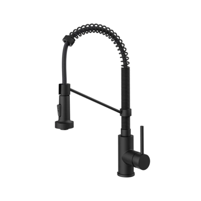 Spring Single Handle Pull Down Sprayer Brass Kitchen Sink Faucet Mixer Contemporary Ceramic 3 Way Kitchen Faucet Stainless Steel