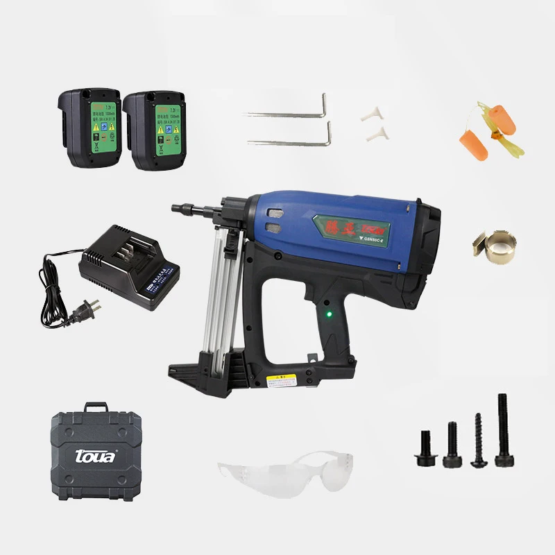 Toua GSN 50C-E carpenter tool pneumatic tool hardware supplies fasteners cordless steel nail gun staple gun