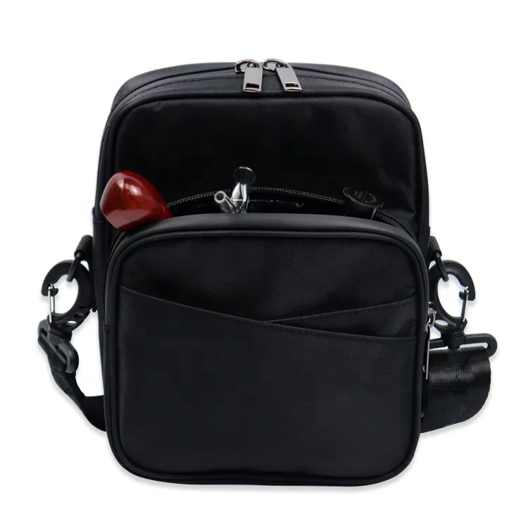 Smell Proof Cross Body Bag Adjustable Shoulder Strap Odor Proof Bag with Carbon Lined for Smoking Accessories