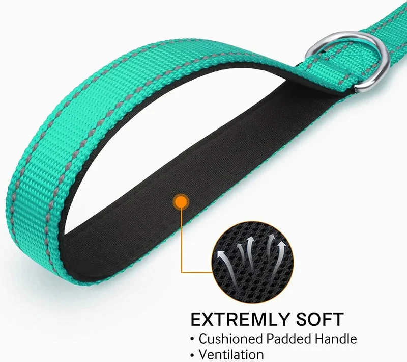 Adjustable Custom Night Reflection Dog Pet Nylon Towing Rope Dog Explosion Proof Flush Leash