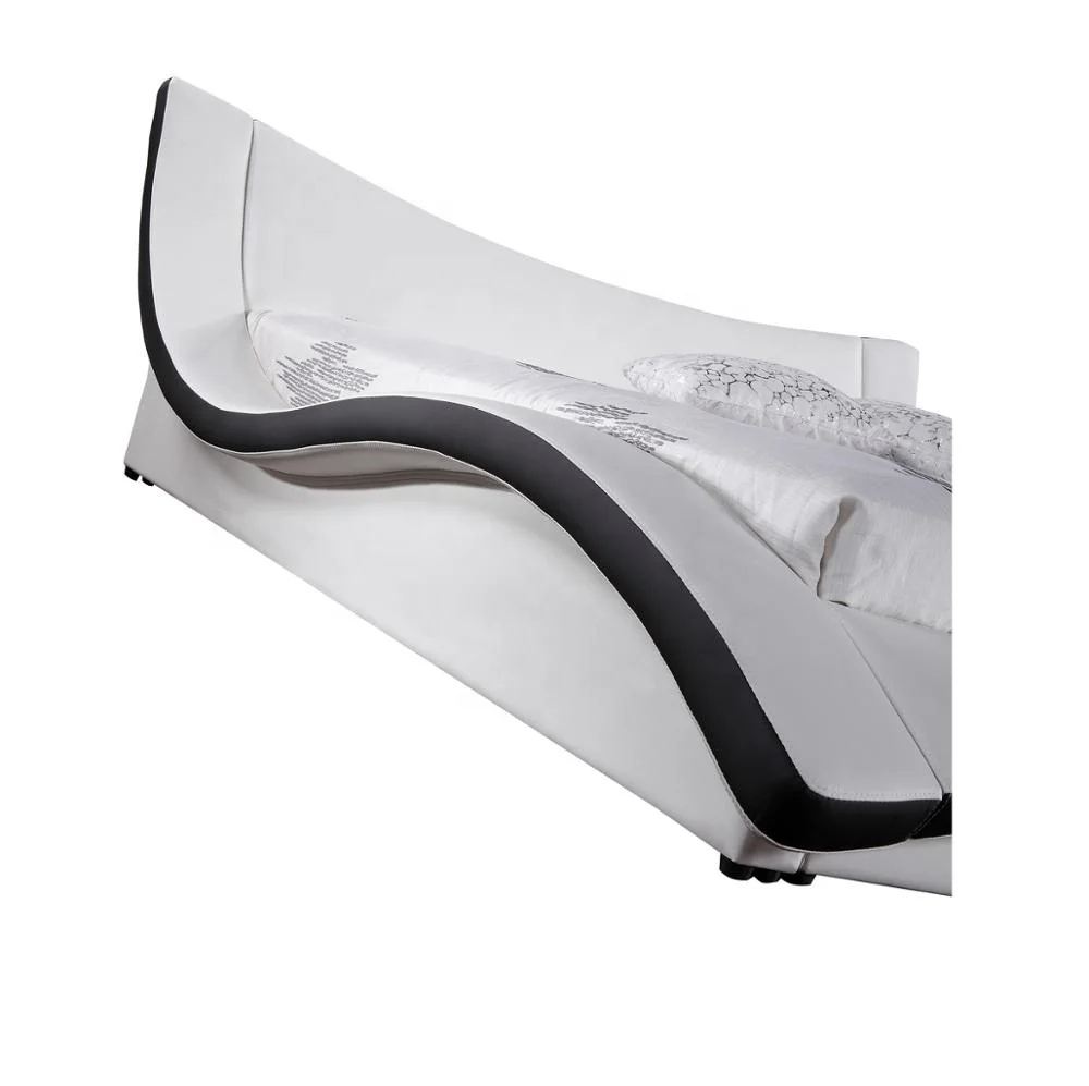 Modern King-Size Bedroom Furniture  Up-Holstered Soft Bed for Comfortable Sleep