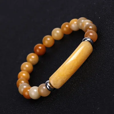  Hot sale natural gemstone beaded rose quartz bracelet women cute yoga stone healing pink