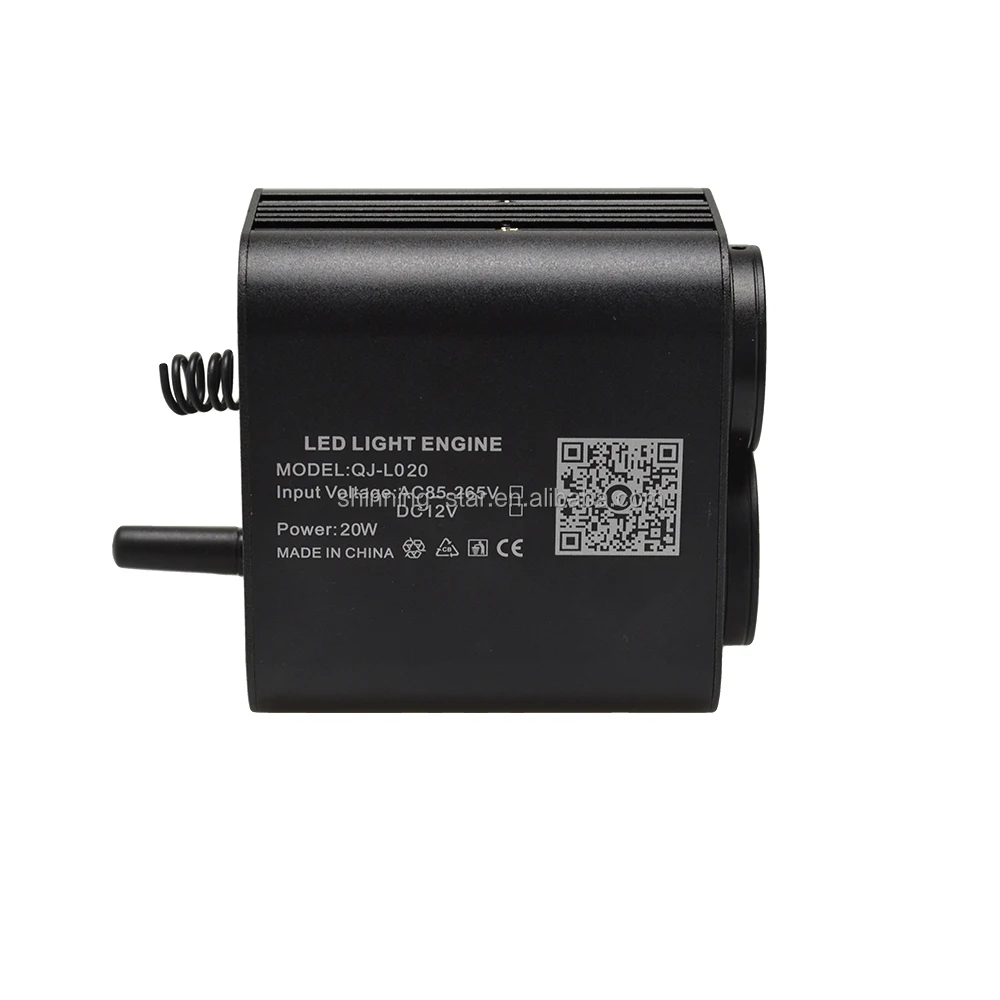 20W Dual Port RGBW LED Fiber Optic Star Projector Twinkle Star Ceiling Lights Kit Cars 12V 0.75mm PMMA Lamp Starry Sky Headliner