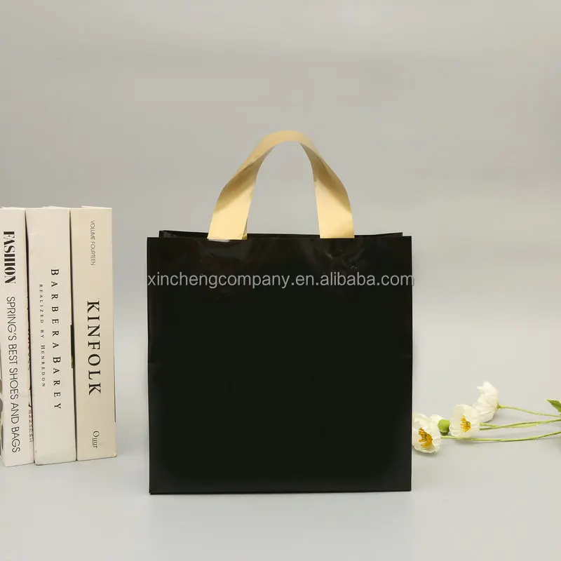 Custom Packaging Plastic Shopping Bags With Logo Hdpe Ldpe Plastic Bag Plastic Packaging Carry Bags For Shopping