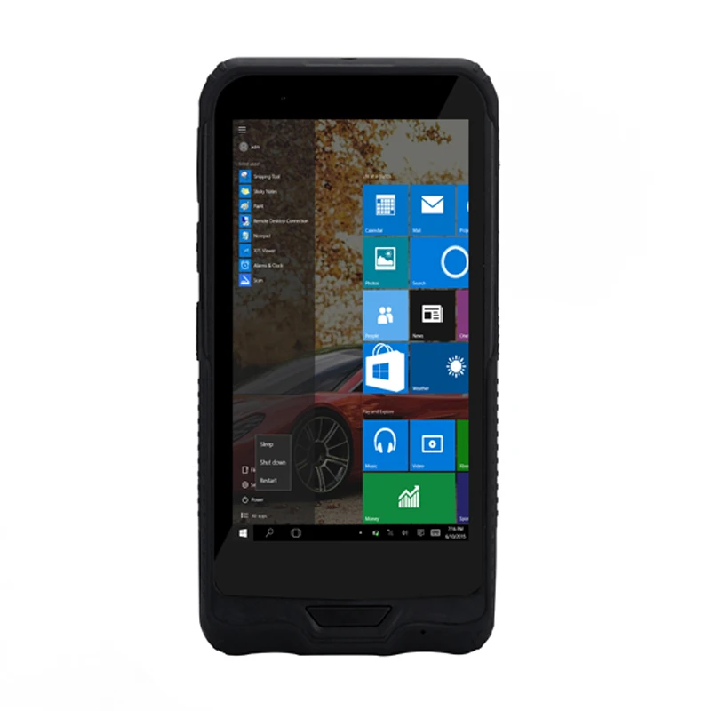 Прочный IP65 КПК сканер NFC 13 56 МГц HF ручной 1D 2D считыватель штрих-кодов IC с Windows 10 прочный промышленный мобильный