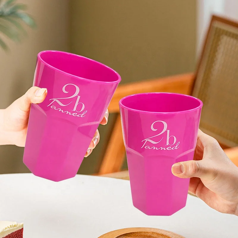 wholesale plastic AS glasses with custom printing disposable plastic cups