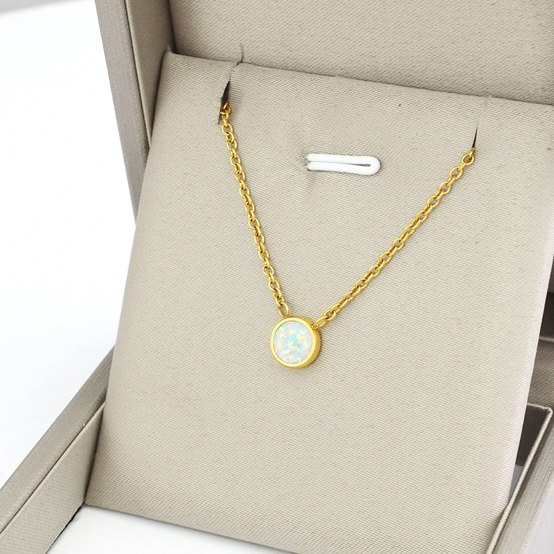 lucky heart necklace layered stainless steel 18k gold plated 3 layers herringbone snake chain necklace women chain necklaces